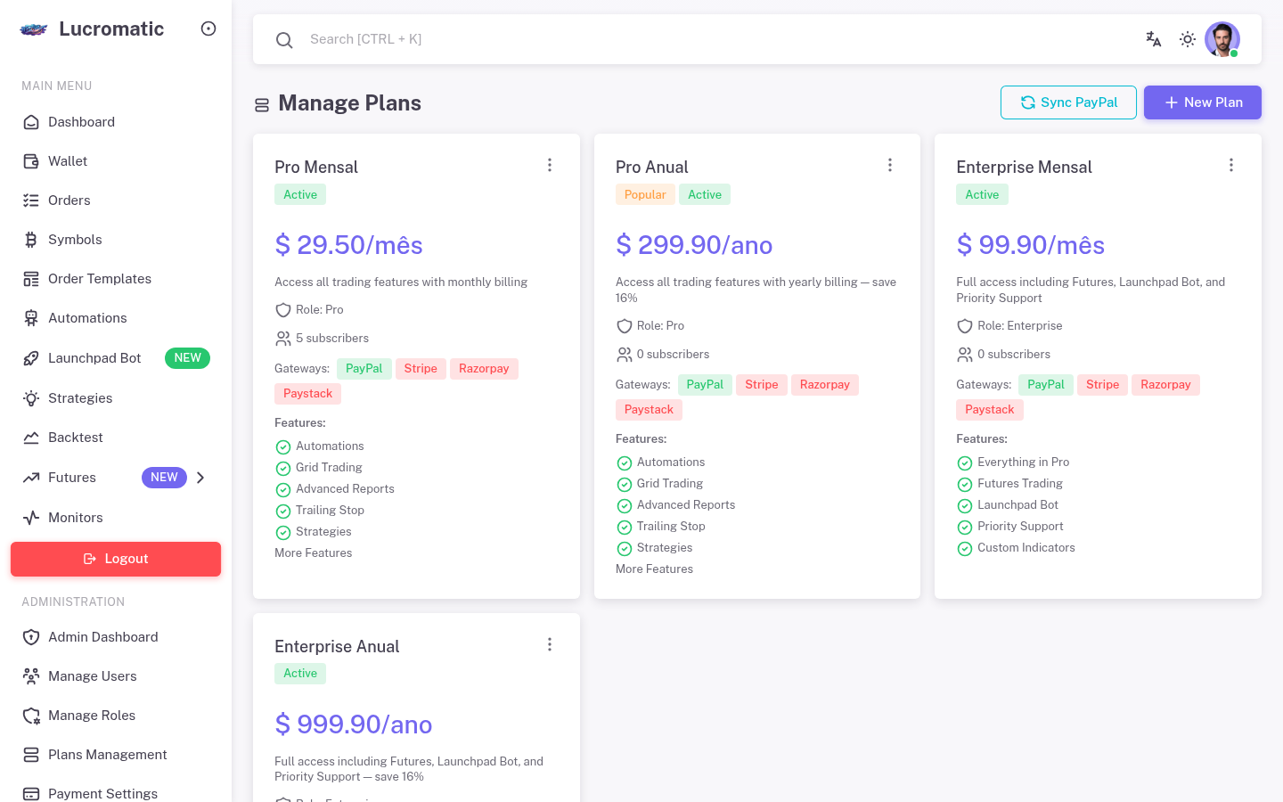 Subscription Plans & Billing
